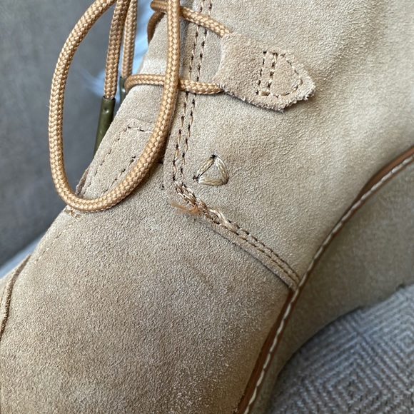 Toms Desert Wedge Toffee Suede Bootie - Picture 7 of 8